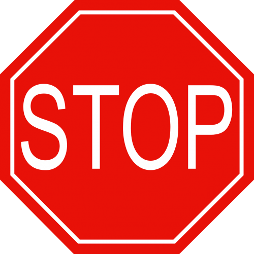 stop red warning