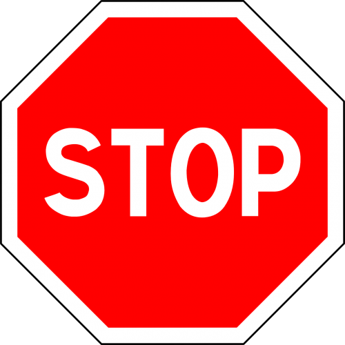 stop sign road sign