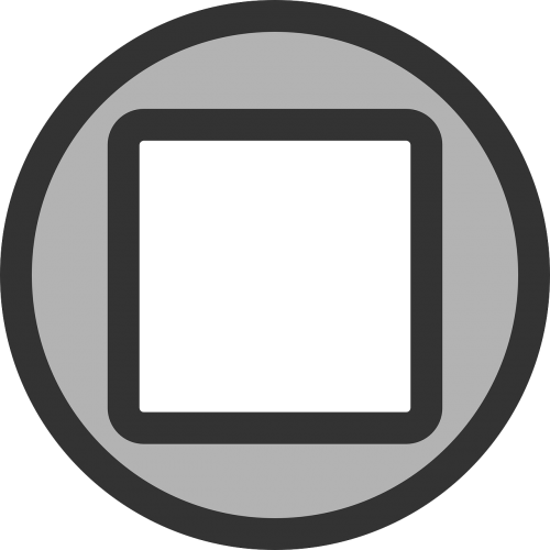 stop button square