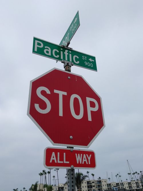 stop sign street