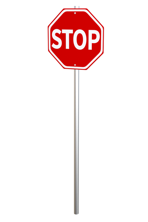 stop sign halt traffic management
