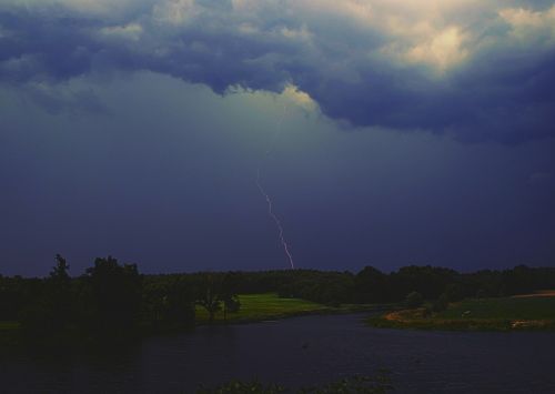 storm lightning dark