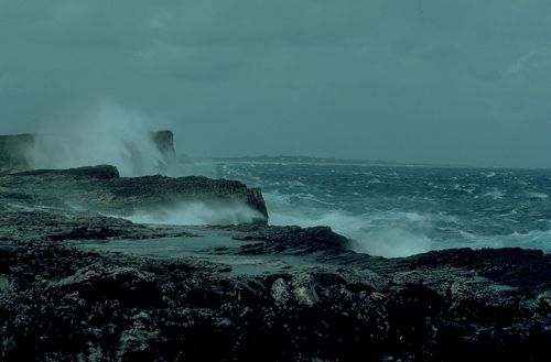 storm sea wind