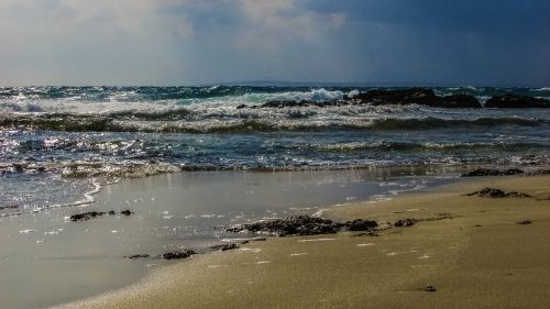 storm waves sea