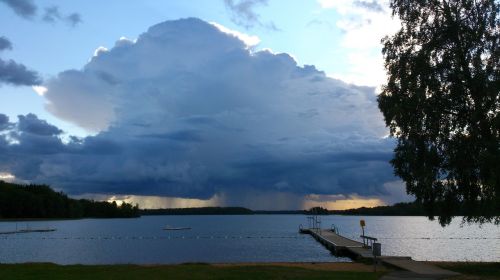 storm summer rain