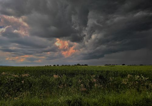 storm clouds landscape