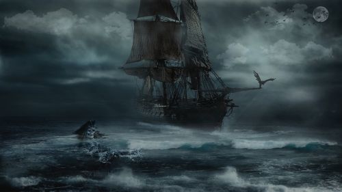 storm pirate sea