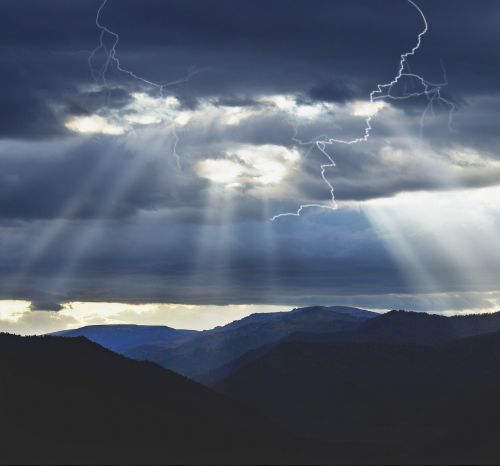 storm mountain landscape