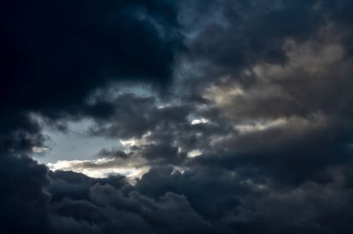 storm clouds rain