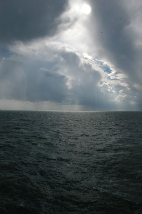 storm on the english channel sea weather mood