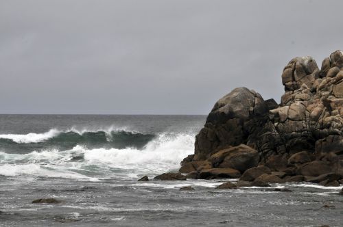 Stormy Ocean And Rocks