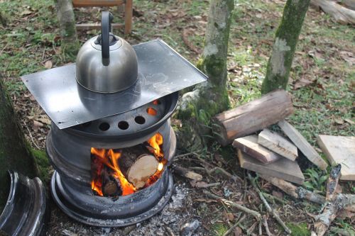 stove firewood pinion