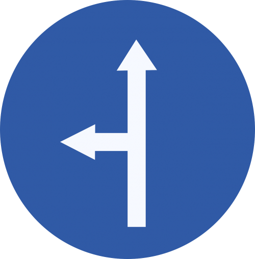 straight left sign