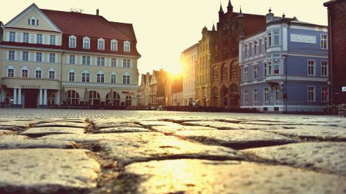 stralsund evening sun