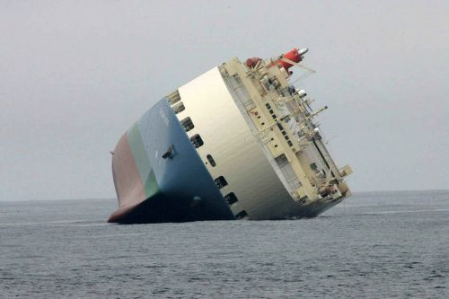 stranded ship big