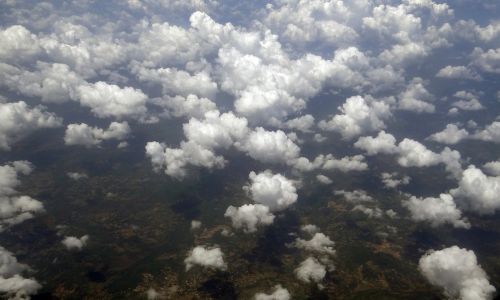 stratocumulus clouds aerial view