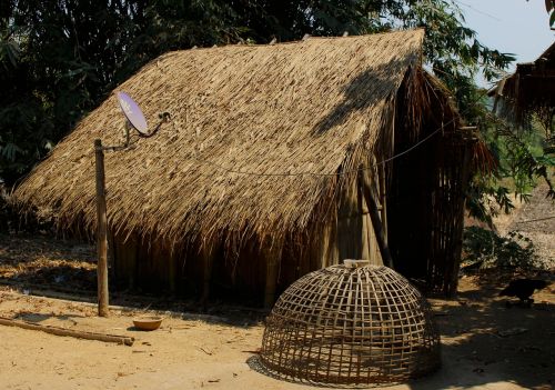 straw hut home house