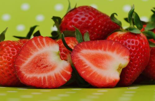 strawberries fruit close
