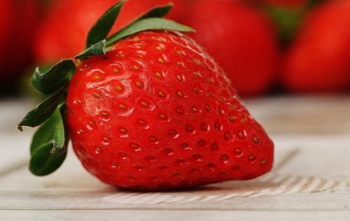 strawberries fruit close