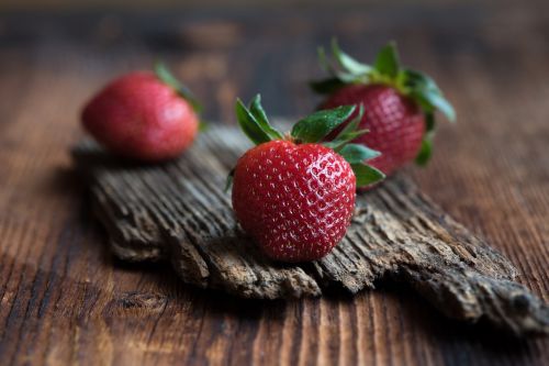 strawberries red ripe