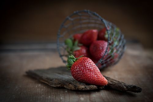 strawberries red ripe