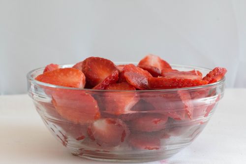 strawberries bowl of strawberries kitchen