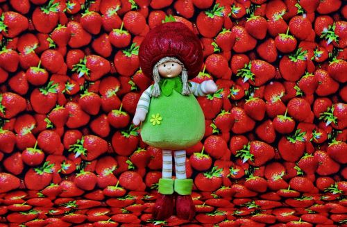 strawberries doll fruit