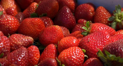 strawberries fruit food
