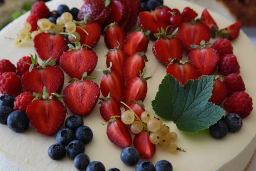 strawberries blueberries raspberries
