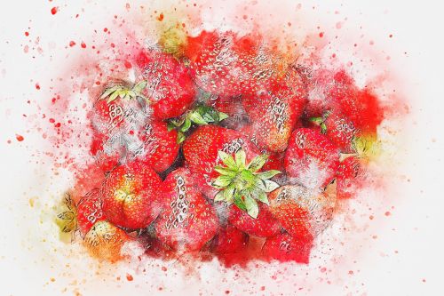 strawberries fruit food