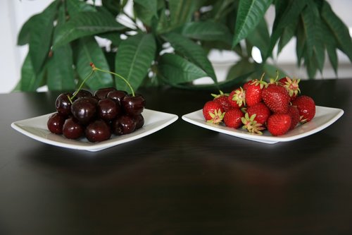strawberries  cherries  fruit