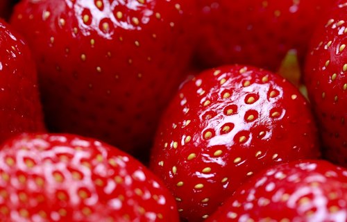 strawberries  fresh  background