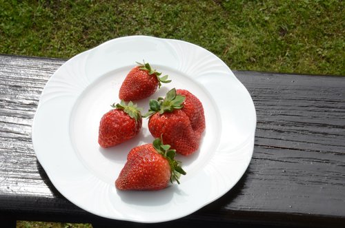 strawberries  red  fitness