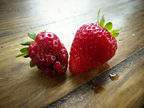 strawberries red bright