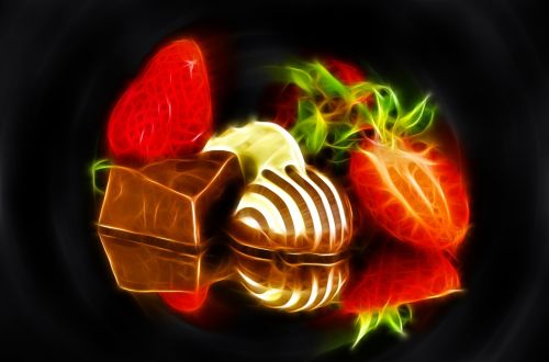 strawberry chocolate design