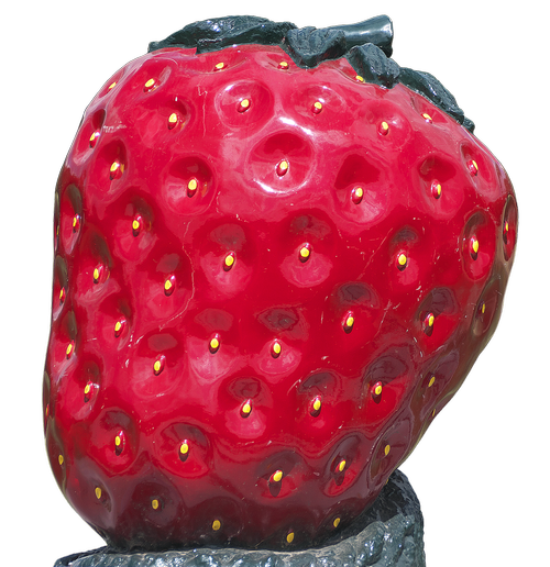 strawberry  fruit  sculpture