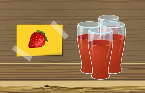 strawberry  juice  fresh