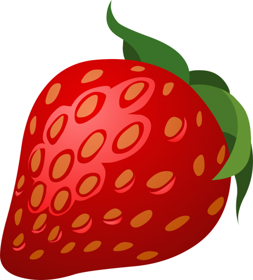 strawberry pink fruits