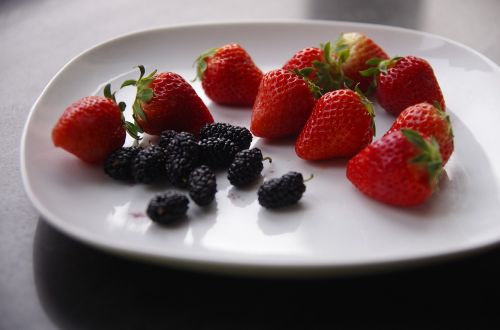 strawberry mulberry fruit