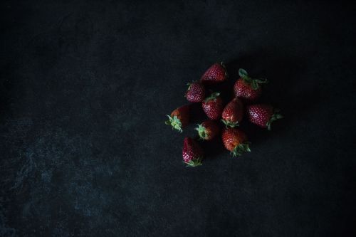 strawberry black red