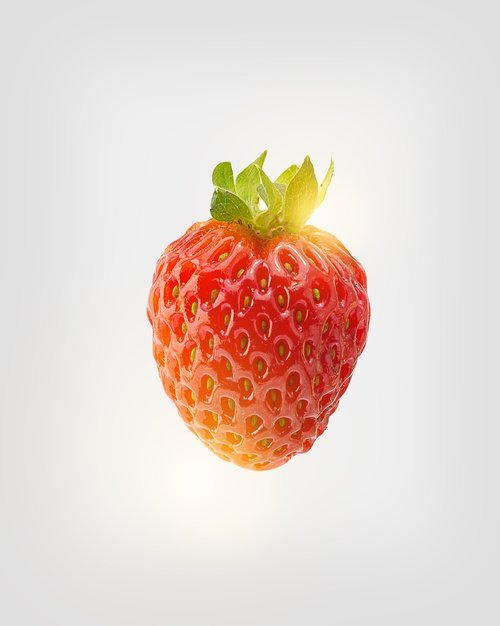 strawberry single  strawberry white background  strawberries