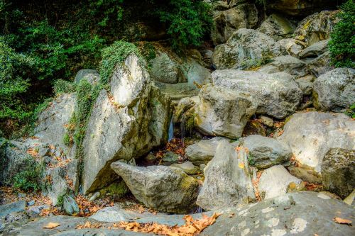 stream rock nature