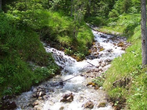 stream mountains water