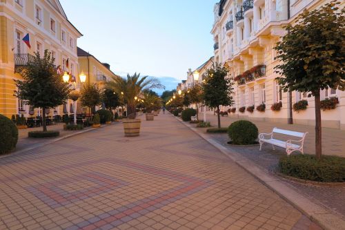 street evening franzensbad