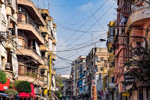 street  buildings  cables