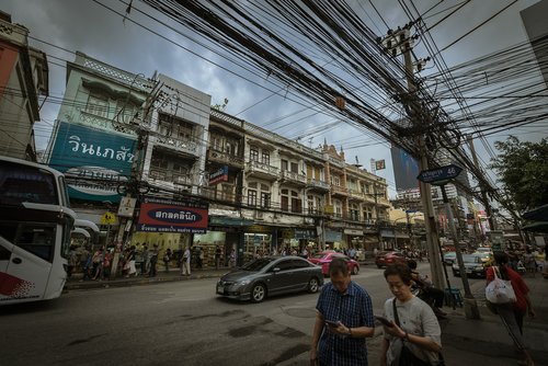 street  bangkok  thailand