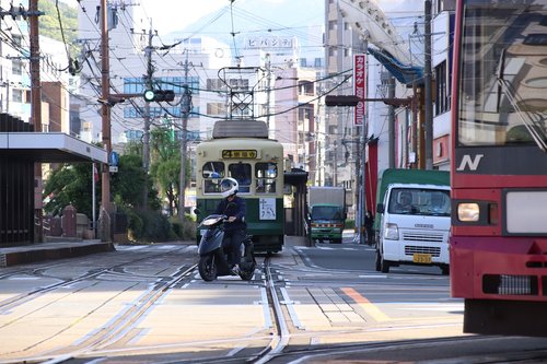 street  tram  tracks