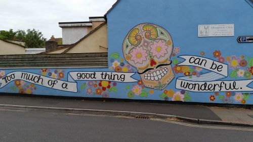 street art glastonbury affirmation