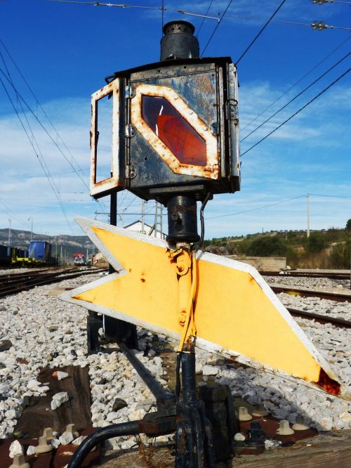 street lamp signal railway