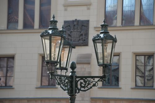 street lamp old town lighting